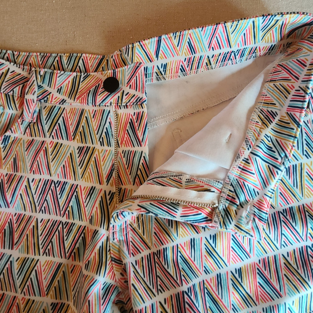 Ball Beachwear Short Kirk 5" Vibrant Colorful Retro Resortwear Festive Size 31 - Picture 5 of 9